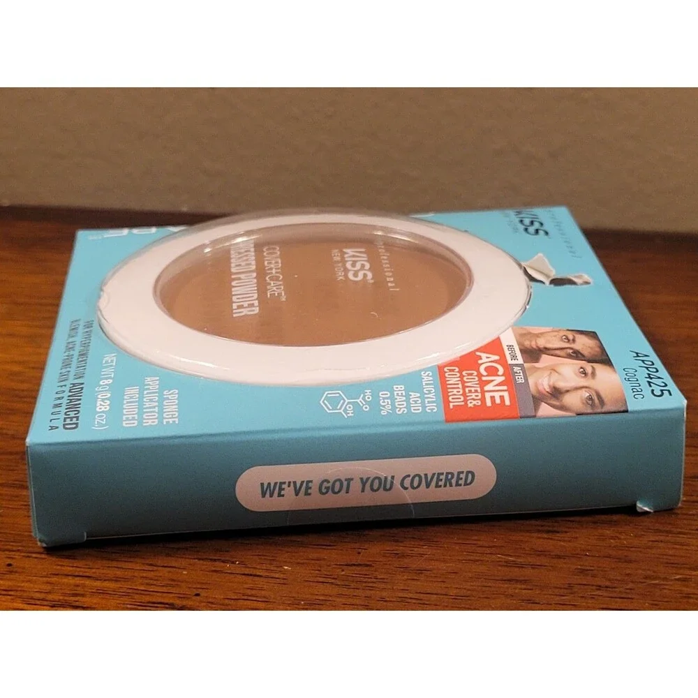 Kiss New York Cover + Care Cream Foundation APP425 COGNAC Acne Salicylic Acid